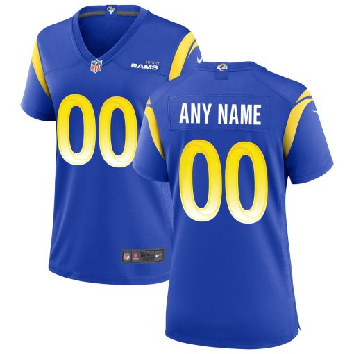 Nike Los Angeles Rams Women’s Custom Game Jersey – Royal
