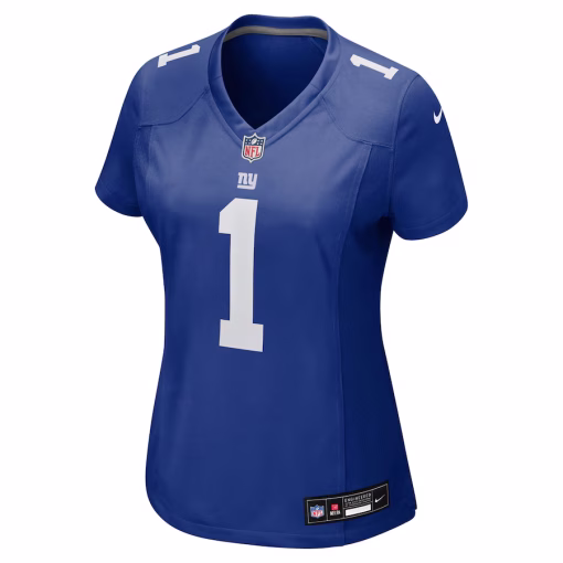 Malik Nabers New York Giants Nike Women’s Game Jersey – Royal - Image 3