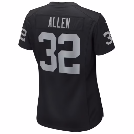 Marcus Allen Las Vegas Raiders Nike Women’s Game Retired Player Jersey – Black - Image 3