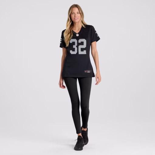 Marcus Allen Las Vegas Raiders Nike Women’s Game Retired Player Jersey – Black - Image 4