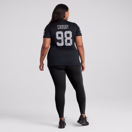 Maxx Crosby Las Vegas Raiders Nike Women’s Jersey – Black - Image 7
