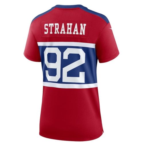 Michael Strahan New York Giants Nike Women’s Alternate Retired Player Game Jersey – Century Red - Image 3
