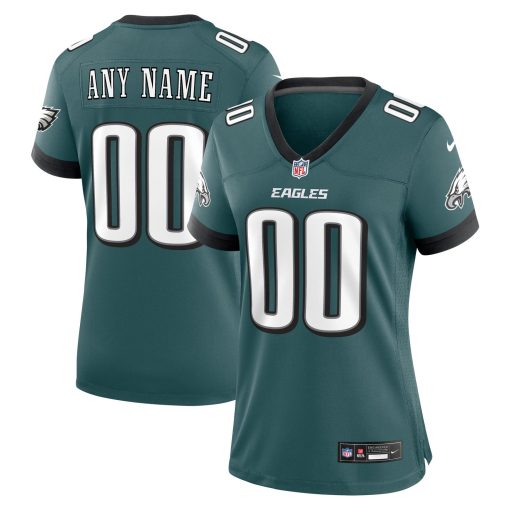 Philadelphia Eagles Nike Women’s Custom Game Jersey – Midnight Green