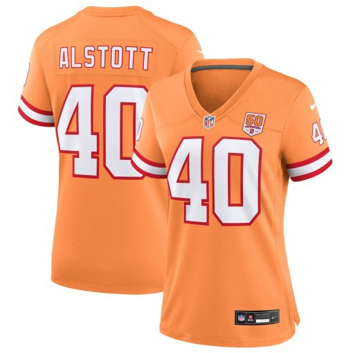 Mike Alstott  Tampa Bay Buccaneers Nike Women’s 50th Season Game Jersey – Creamsicle