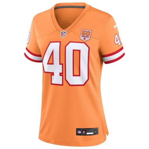 Mike Alstott  Tampa Bay Buccaneers Nike Women’s 50th Season Game Jersey – Creamsicle - Image 2