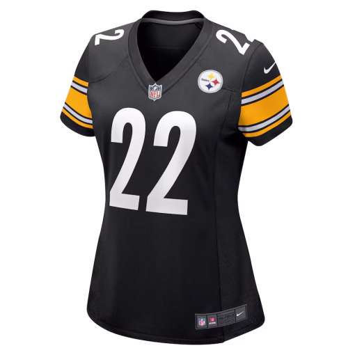 Women’s Pittsburgh Steelers Najee Harris Nike Black Team Game Jersey - Image 2