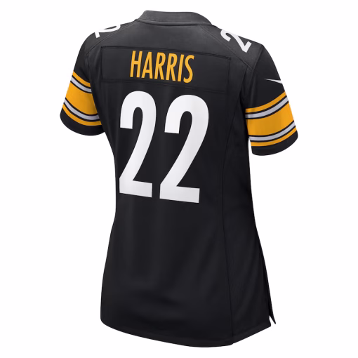 Women’s Pittsburgh Steelers Najee Harris Nike Black Team Game Jersey - Image 3