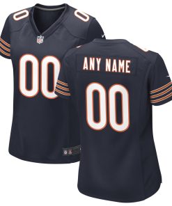 Chicago Bears Nike Women’s Custom Game Jersey – Navy