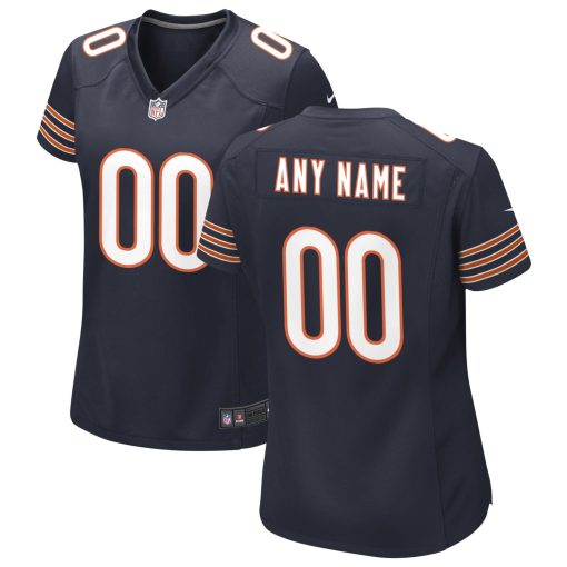 Chicago Bears Nike Women’s Custom Game Jersey – Navy