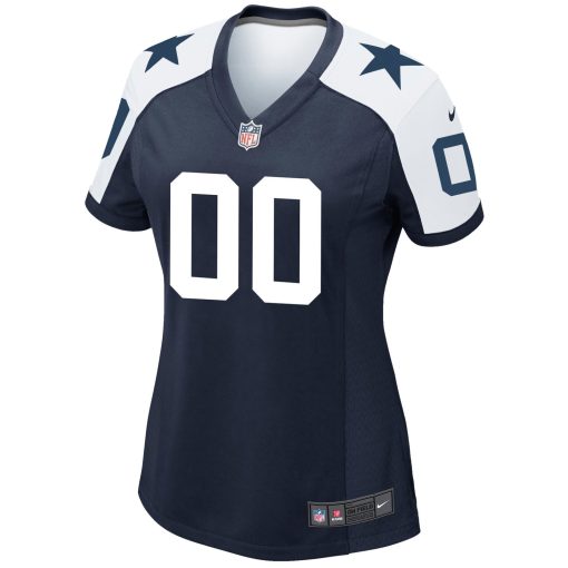 Dallas Cowboys Nike Women’s Alternate Custom Game Jersey – Navy - Image 2
