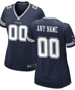 Dallas Cowboys Nike Women’s Custom Game Jersey – Navy