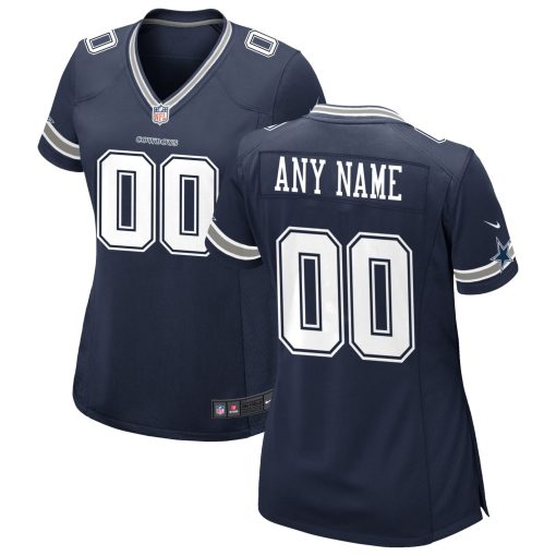 Dallas Cowboys Nike Women’s Custom Game Jersey – Navy