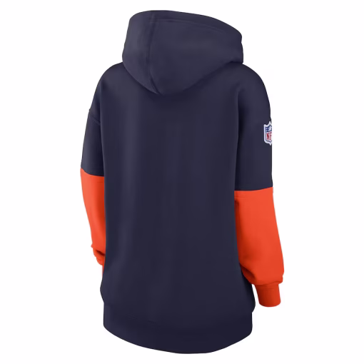 Denver Broncos Nike Women’s 2024 Sideline Essential Fleece Pullover Hoodie – Navy - Image 3