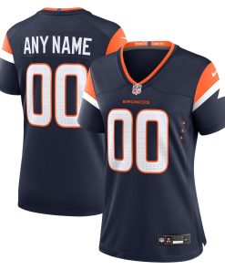 Denver Broncos Nike Women’s Alternate Mile High Collection Custom Game Jersey  – Navy