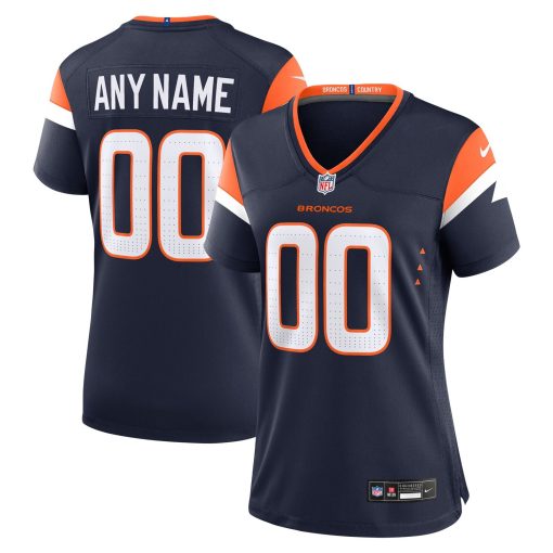 Denver Broncos Nike Women’s Alternate Mile High Collection Custom Game Jersey  – Navy