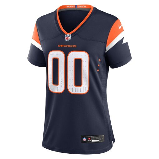 Denver Broncos Nike Women’s Alternate Mile High Collection Custom Game Jersey  – Navy - Image 2