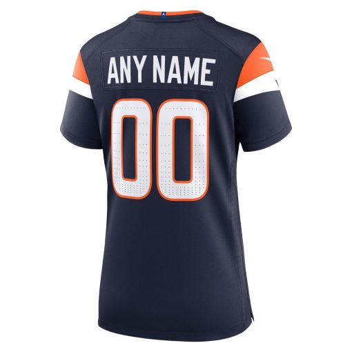 Denver Broncos Nike Women’s Alternate Mile High Collection Custom Game Jersey  – Navy - Image 3