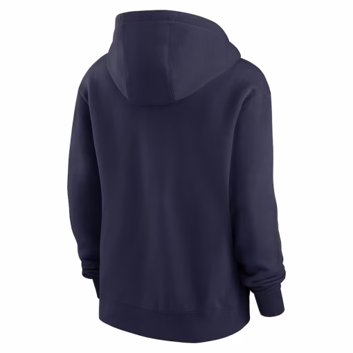 New England Patriots Nike Women’s Club Fleece Pullover Hoodie – Navy - Image 3