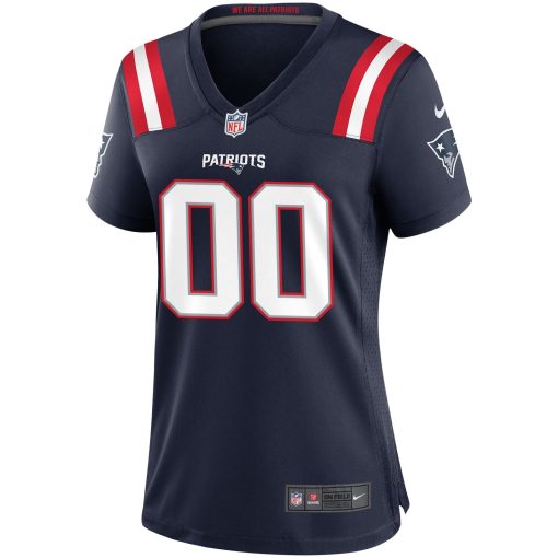 New England Patriots Nike Women’s Custom Game Jersey – Navy - Image 2