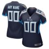 Tennessee Titans Nike Women’s Custom Game Jersey – Navy