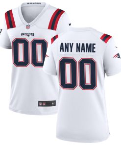 Nike New England Patriots Women’s Custom Game Jersey – White