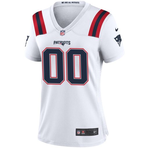 Nike New England Patriots Women’s Custom Game Jersey – White - Image 2