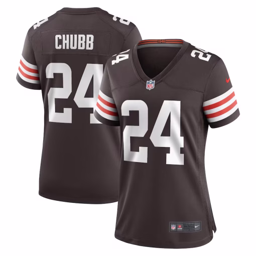 Nick Chubb Cleveland Browns Nike Women’s Team Game Jersey – Brown