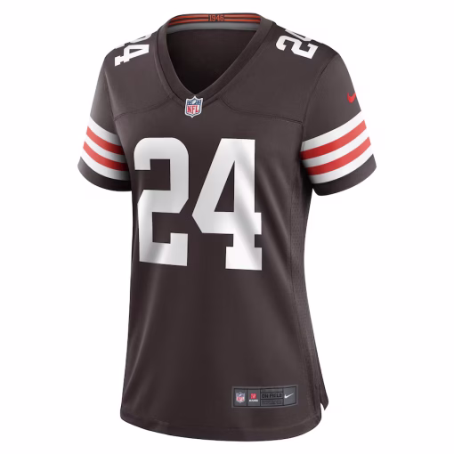 Nick Chubb Cleveland Browns Nike Women’s Team Game Jersey – Brown - Image 2