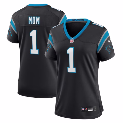 Number 1 Mom Carolina Panthers Nike Women’s Game Jersey – Black