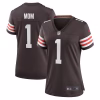 Number 1 Mom Cleveland Browns Nike Women’s Game Jersey – Brown