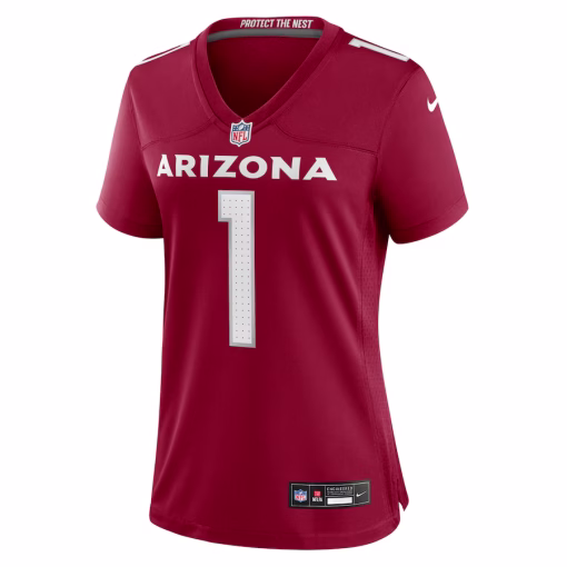 Number 1 Mom Arizona Cardinals Nike Women’s Game Jersey – Cardinal - Image 2