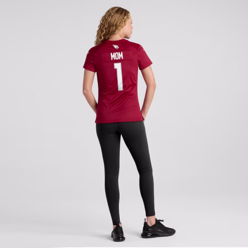 Number 1 Mom Arizona Cardinals Nike Women’s Game Jersey – Cardinal - Image 5