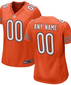 Chicago Bears Nike Women’s Alternate Custom Game Jersey – Orange