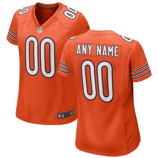 Chicago Bears Nike Women’s Alternate Custom Game Jersey – Orange
