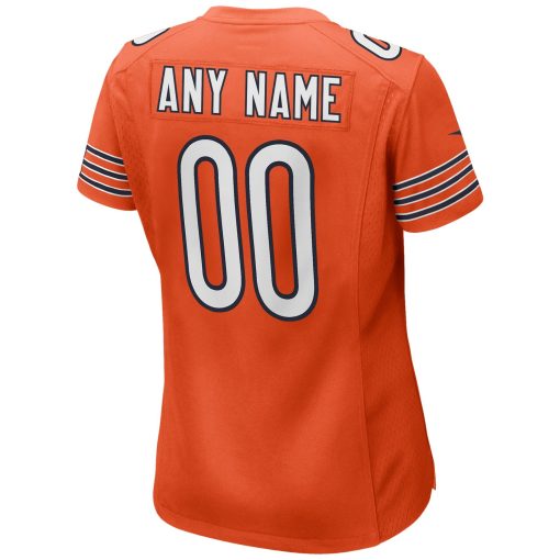 Chicago Bears Nike Women’s Alternate Custom Game Jersey – Orange - Image 3