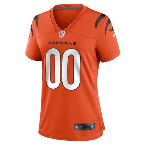 Cincinnati Bengals Nike Women’s Alternate Game Custom Jersey – Orange - Image 2