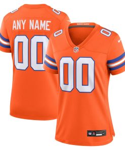 Denver Broncos Nike Women’s Mile High Collection 1977 Throwback Custom Game Jersey – Orange
