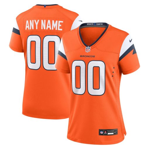 Denver Broncos Nike Women’s Mile High Collection Custom Game Jersey  – Orange