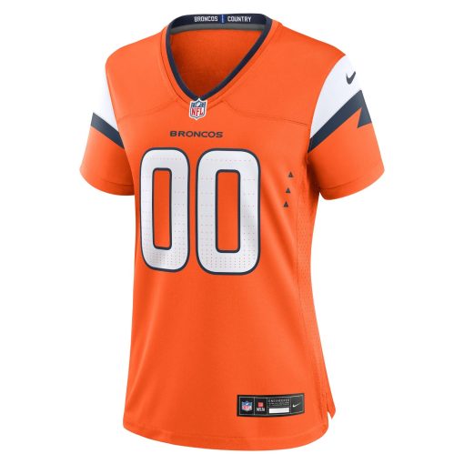 Denver Broncos Nike Women’s Mile High Collection Custom Game Jersey  – Orange - Image 2