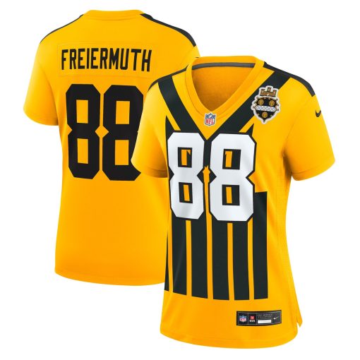 Pat Freiermuth Pittsburgh Steelers Nike Women’s Alternate 1933 Throwback Game Jersey – Gold
