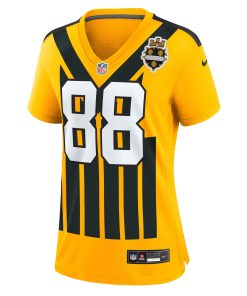 Alternative view of Pat Freiermuth Pittsburgh Steelers Nike Women’s Alternate 1933 Throwback Game Jersey – Gold