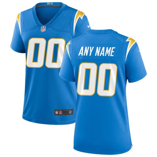 Los Angeles Chargers Nike Women’s Custom Game Jersey – Powder Blue