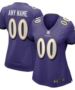 Baltimore Ravens Nike Women’s Custom Game Jersey – Purple