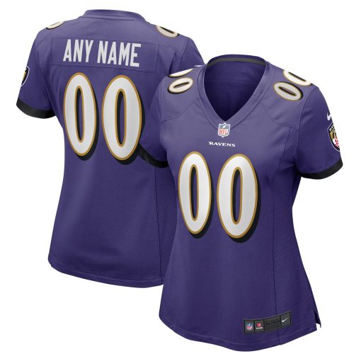 Baltimore Ravens Nike Women’s Custom Game Jersey – Purple