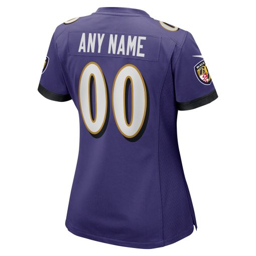 Baltimore Ravens Nike Women’s Custom Game Jersey – Purple - Image 3