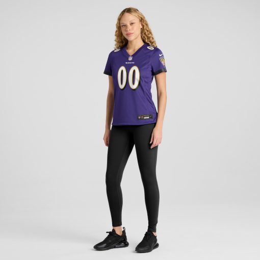 Baltimore Ravens Nike Women’s Custom Game Jersey – Purple - Image 4