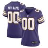 Minnesota Vikings Nike Women’s Classic Custom Game Jersey – Purple
