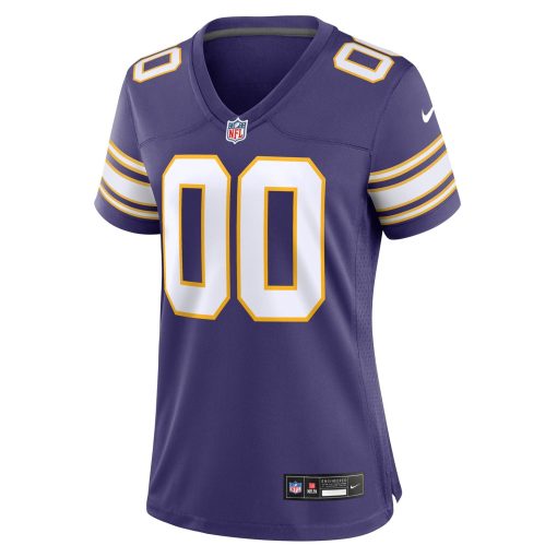 Minnesota Vikings Nike Women’s Classic Custom Game Jersey – Purple - Image 2