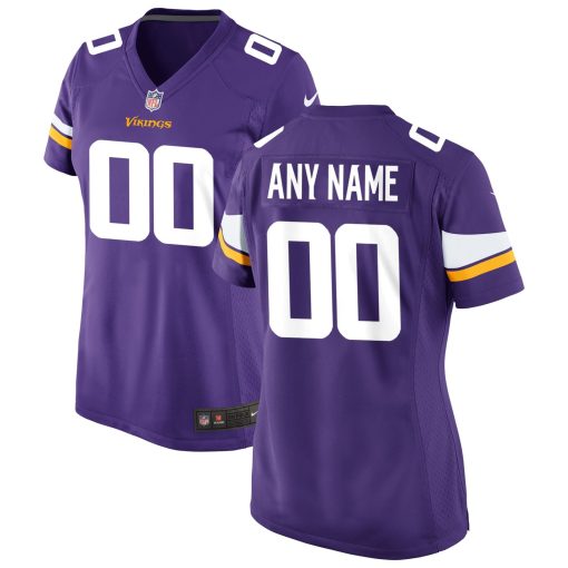 Minnesota Vikings Nike Women’s Custom Game Jersey – Purple