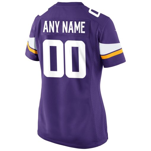 Minnesota Vikings Nike Women’s Custom Game Jersey – Purple - Image 3